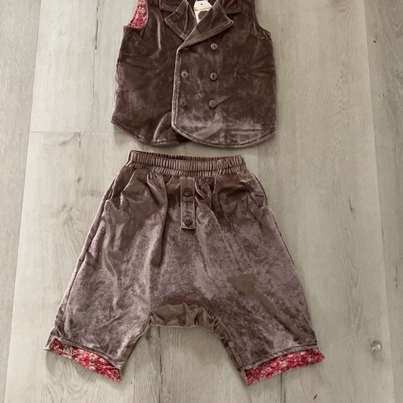 2 PCs Girls The Bae Hive Baesics Velvet tunic dress sz 5 NWT‎ blush pink - Picture 11 of 16